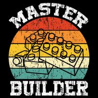 Master Builder Building Blocks Master Builder Flat Bill Trucker Hat