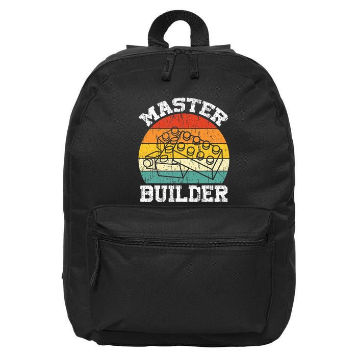 Master Builder Building Blocks Master Builder 16 in Basic Backpack