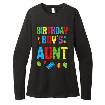 Master Builder Birthday  Aunt Building Bricks Blocks Womens CVC Long Sleeve Shirt