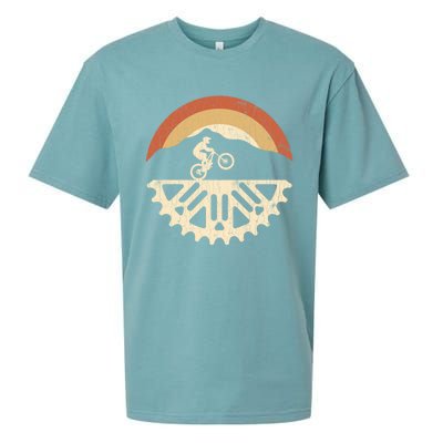 Mountain Bike Biking Gift Funny Gift Sueded Cloud Jersey T-Shirt