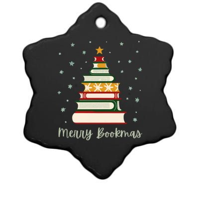 Merry Bookmas Books Christmas Tree Meaningful Gift Ceramic Star Ornament