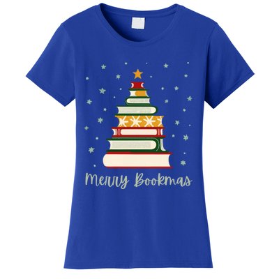 Merry Bookmas Books Christmas Tree Meaningful Gift Women's T-Shirt