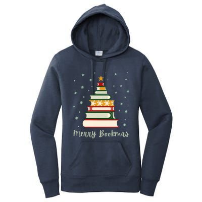 Merry Bookmas Books Christmas Tree Meaningful Gift Women's Pullover Hoodie