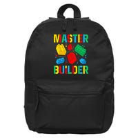 Master Builder  Building Blocks Brick Toy Master Builder 16 in Basic Backpack