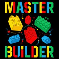 Master Builder  Building Blocks Brick Toy Master Builder Toddler T-Shirt