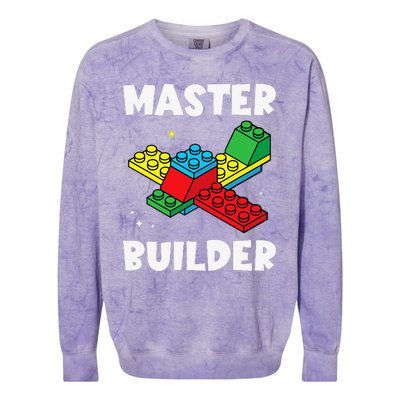 Master Builder Building Blocks Brick Toy Master Builder Colorblast Crewneck Sweatshirt