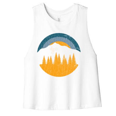 Mountain Bike Biking Gift For Her Gift Women's Racerback Cropped Tank