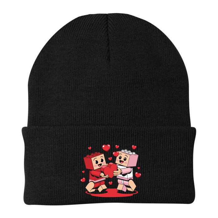 Master Builder Block Brick Building Couple Valentines Day Knit Cap Winter Beanie