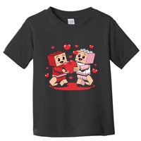 Master Builder Block Brick Building Couple Valentines Day Toddler T-Shirt