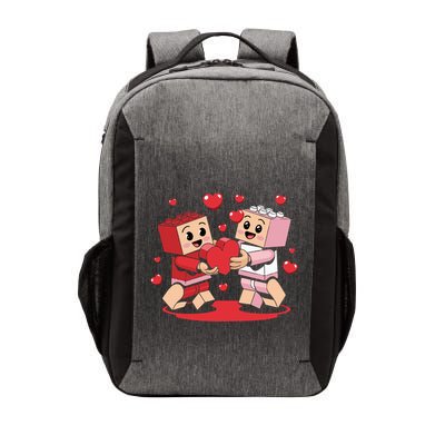 Master Builder Block Brick Building Couple Valentines Day Vector Backpack
