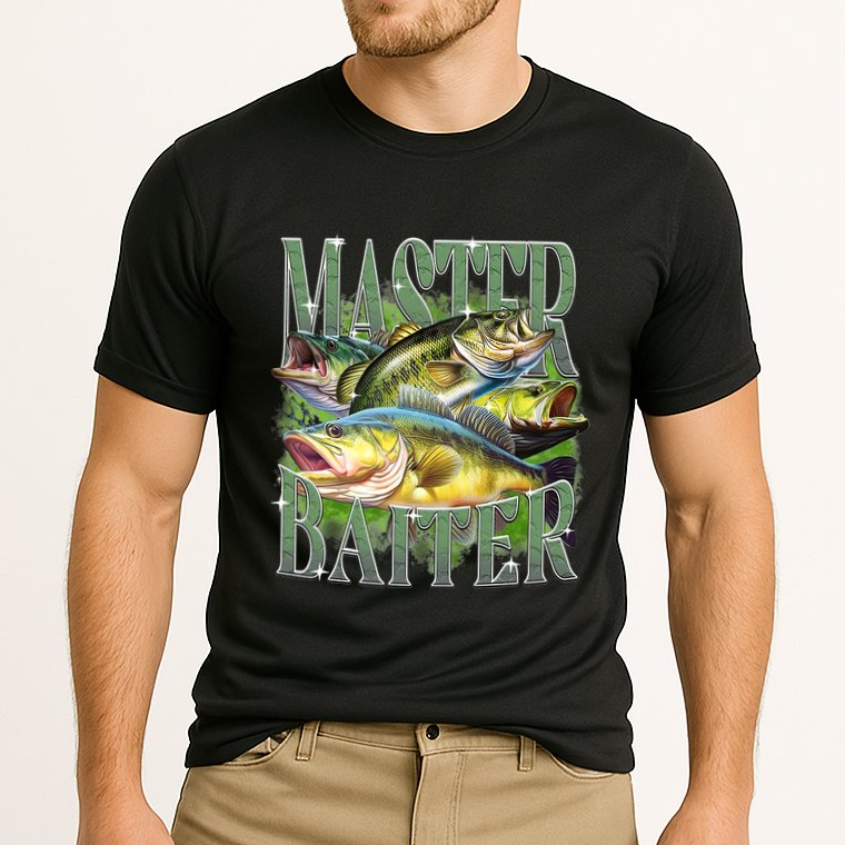Master Baiter Bass Fishing Cooling Performance Crew T-Shirt