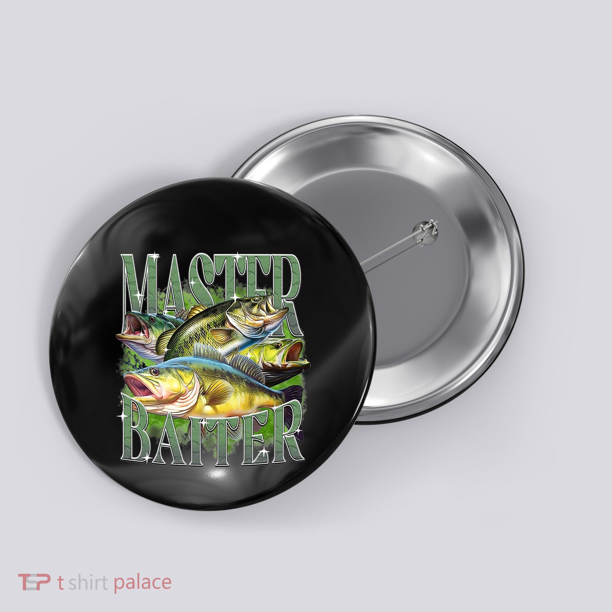 Master Baiter Bass Fishing Button