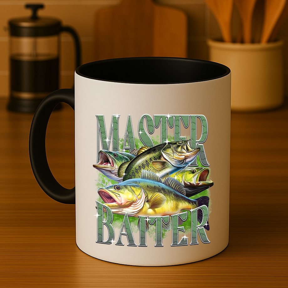 Master Baiter Bass Fishing Mug