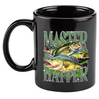 Master Baiter Bass Fishing 11oz C Handle Ceramic Mug