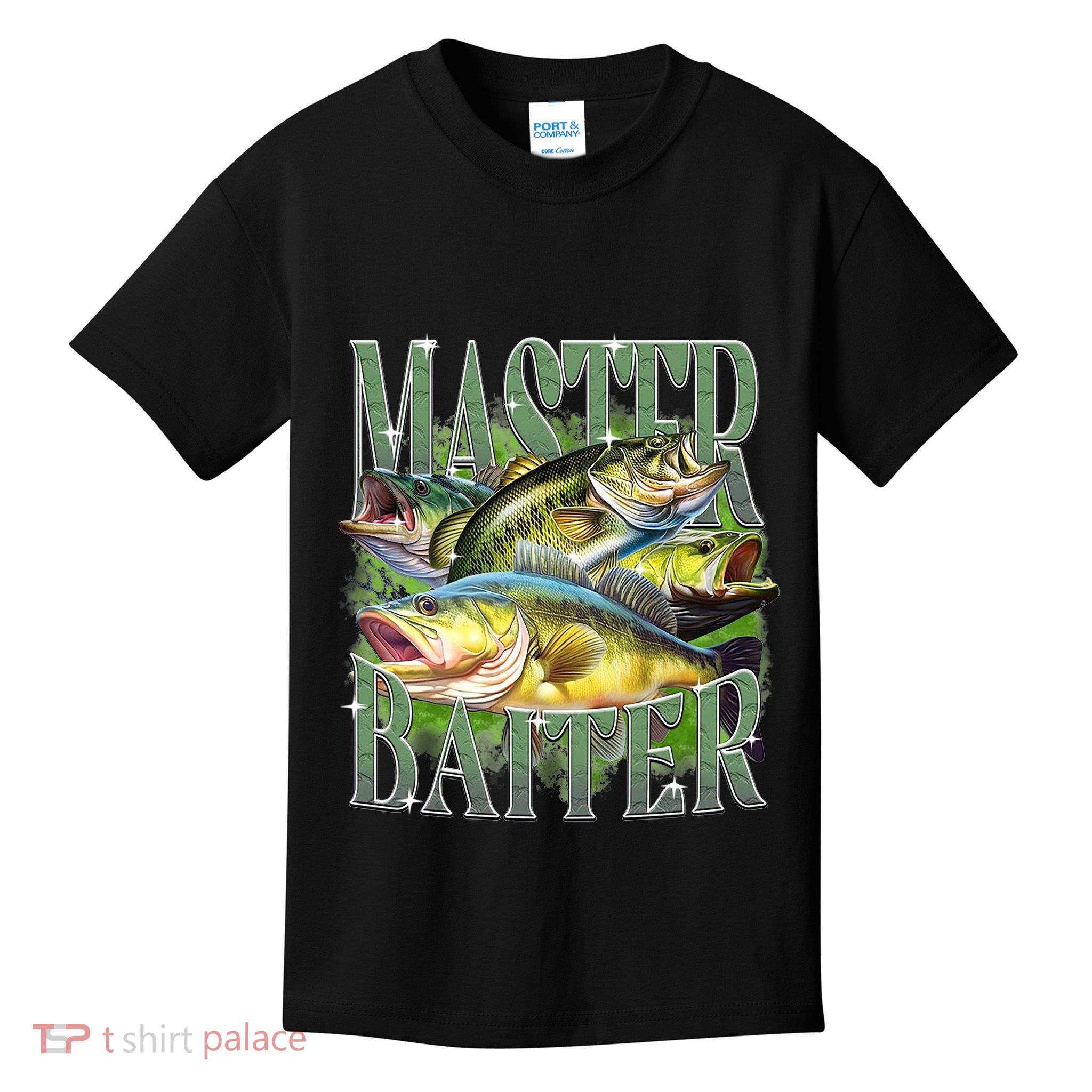 Master Baiter Bass Fishing Kids T-Shirt