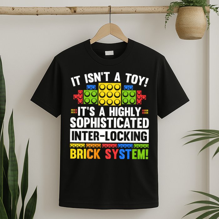 Master Builder Bricks Blocks Play Toys T-Shirt