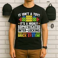 Master Builder Bricks Blocks Play Toys T-Shirt