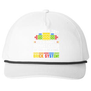 Master Builder Bricks Blocks Play Toys Snapback Five-Panel Rope Hat