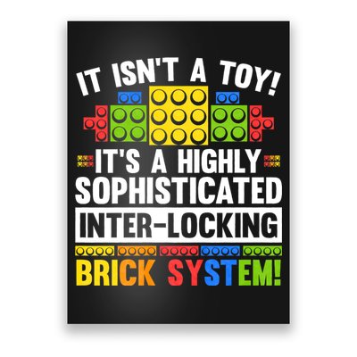Master Builder Bricks Blocks Play Toys Poster