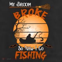 My Broom Broke So Now I Go Fishing 11oz C Handle Ceramic Mug