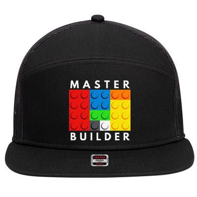 Master Builder Building Blocks Brick Builders Toys Present 7 Panel Mesh Trucker Snapback Hat