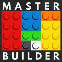 Master Builder Building Blocks Brick Builders Toys Present 7 Panel Mesh Trucker Snapback Hat