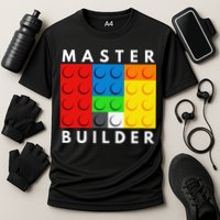Master Builder Building Blocks Brick Builders Toys Present Performance Shirt