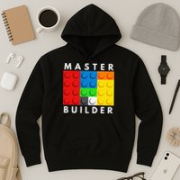 Master Builder Building Blocks Brick Builders Toys Present Hoodie