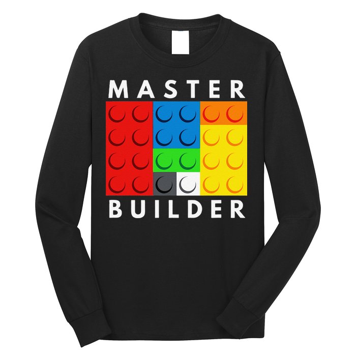 Master Builder Building Blocks Brick Builders Toys Present Long Sleeve Shirt