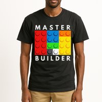 Master Builder Building Blocks Brick Builders Toys Present Tall T-Shirt