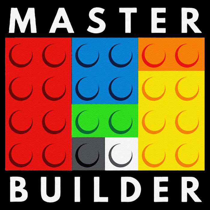 Master Builder Building Blocks Brick Builders Toys Present Button