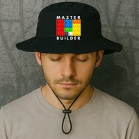 Master Builder Building Blocks Brick Builders Toys Present Bucket Hat