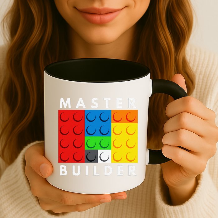 Master Builder Building Blocks Brick Builders Toys Present Mug