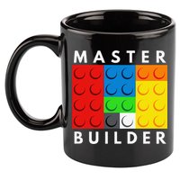 Master Builder Building Blocks Brick Builders Toys Present 11oz C Handle Ceramic Mug