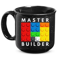 Master Builder Building Blocks Brick Builders Toys Present 15oz Campfire Ceramic Mug