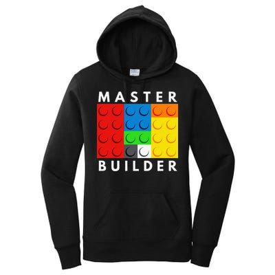 Master Builder Building Blocks Brick Builders Toys Present Women's Pullover Hoodie