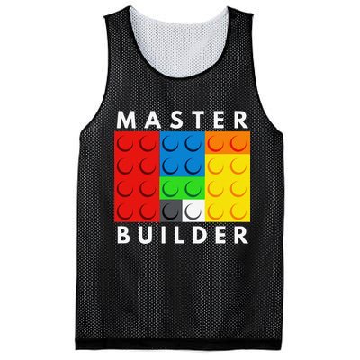 Master Builder Building Blocks Brick Builders Toys Present Mesh Reversible Basketball Jersey Tank