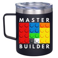 Master Builder Building Blocks Brick Builders Toys Present 12oz Stainless Steel Coffee Mug