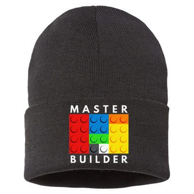 Master Builder Building Blocks Brick Builders Toys Present Sustainable Knit Beanie