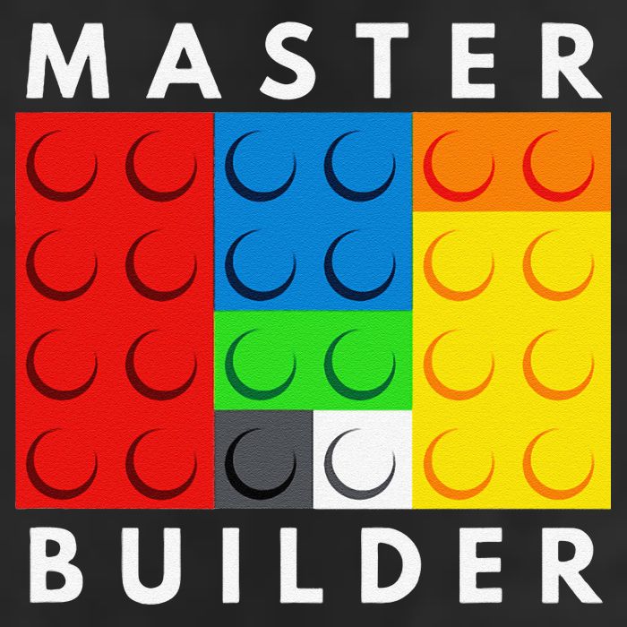 Master Builder Building Blocks Brick Builders Toys Present 25L Jumbo Tote