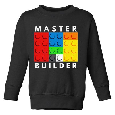 Master Builder Building Blocks Brick Builders Toys Present Toddler Sweatshirt