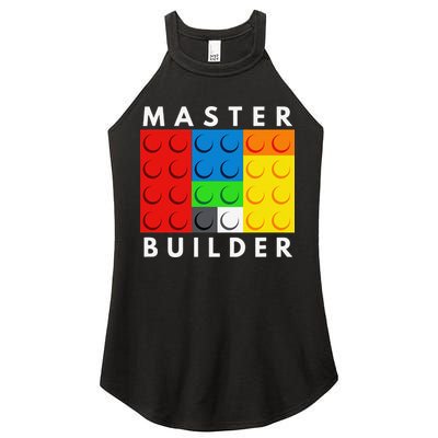 Master Builder Building Blocks Brick Builders Toys Present Women's Perfect Tri Rocker Tank