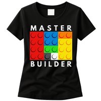 Master Builder Building Blocks Brick Builders Toys Present Womens T-Shirt