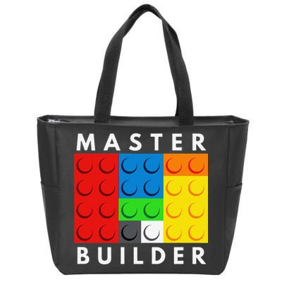 Master Builder Building Blocks Brick Builders Toys Present Zip Tote Bag