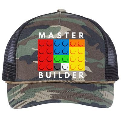 Master Builder Building Blocks Brick Builders Toys Present Retro Rope Trucker Hat Cap