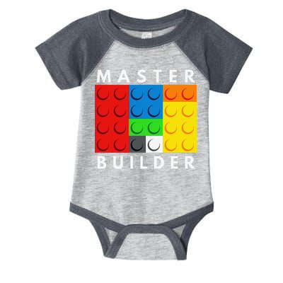 Master Builder Building Blocks Brick Builders Toys Present Infant Baby Jersey Bodysuit