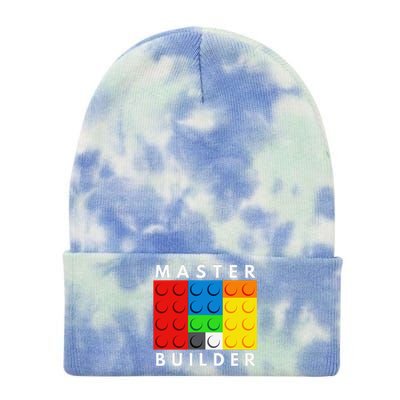 Master Builder Building Blocks Brick Builders Toys Present Tie Dye 12in Knit Beanie