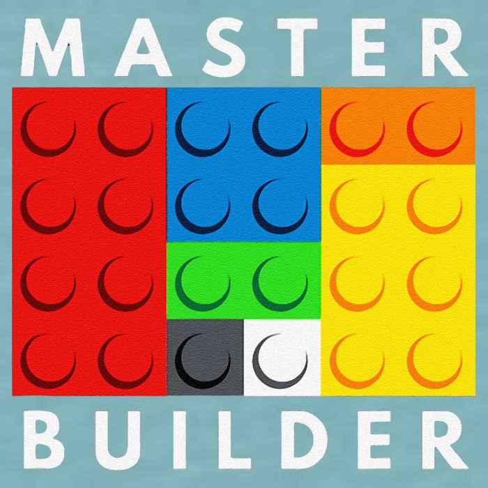 Master Builder Building Blocks Brick Builders Toys Present Sueded Cloud Jersey T-Shirt
