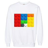 Master Builder Building Blocks Brick Builders Toys Present Garment-Dyed Sweatshirt