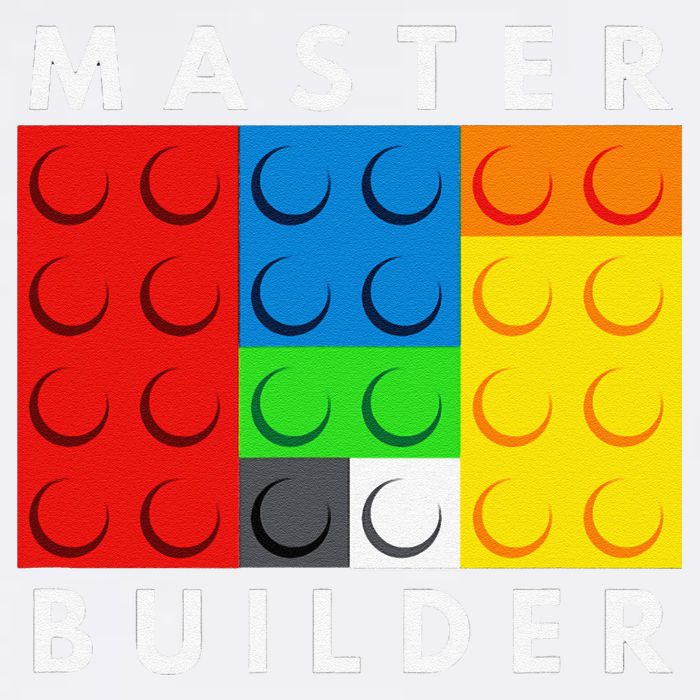 Master Builder Building Blocks Brick Builders Toys Present Garment-Dyed Sweatshirt